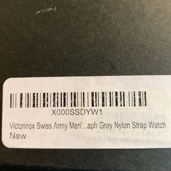 Men’s Victorinox Swiss Army watch with gray nylon strap. Comes with box. - Picture 15 of 16